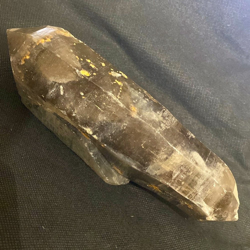 Vintage Madagascar Genuine Crystal Smoky Yellow Quartz Crystal (Heat Treated)
